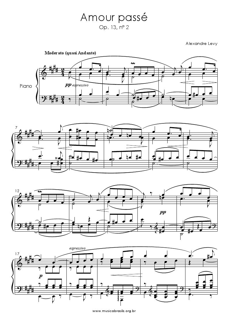 Amour passé Op. 13 nº 2