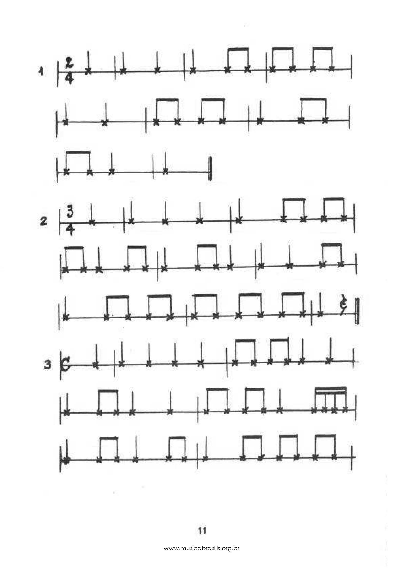 Estudos de ritmo e som - 1º ano