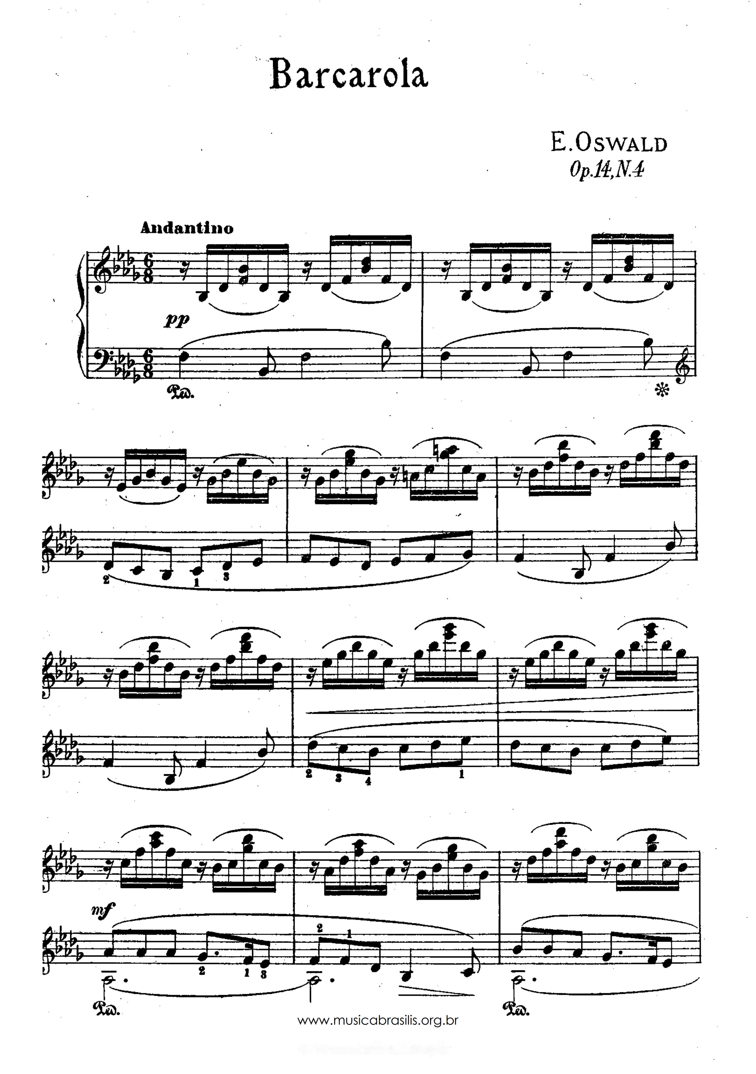 Barcarola Op. 14, nº 4