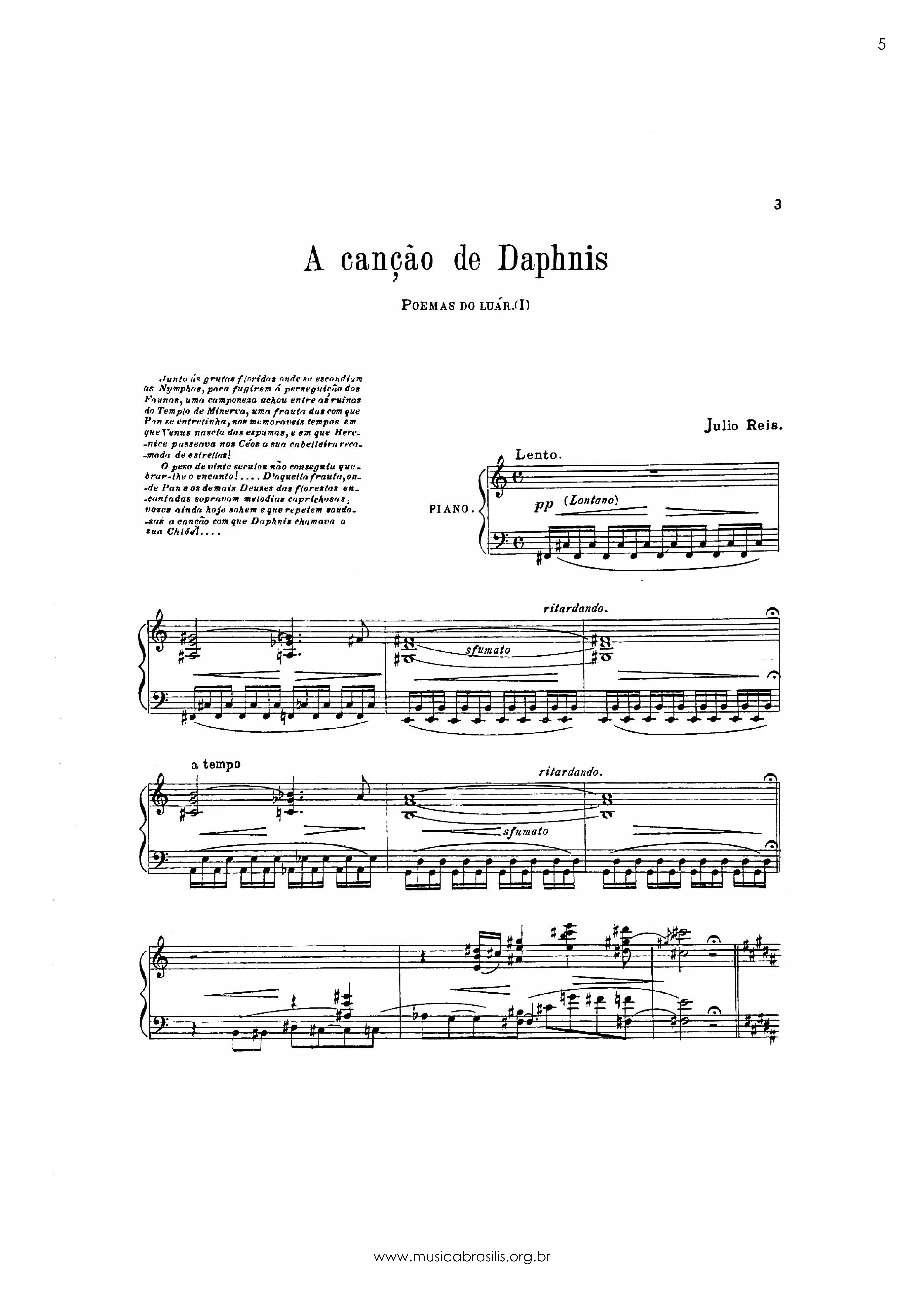 A canção de Daphnis